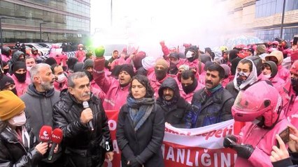 İş bırakan Yemek Sepeti kuryeleri, 3 gündür eylemde! Zammın güncellenmesini istiyorlar
