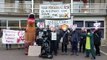 Pension funds protest