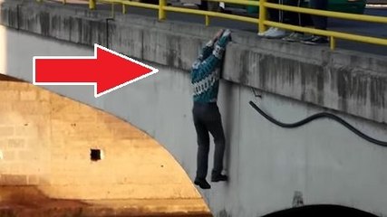 Cet homme n'a pas hésité à se jeter du haut d'un pont. La raison est magique