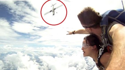 Alors qu'ils sautent en parachute, le pire a failli se produire. Ils l'ont échappée belle !