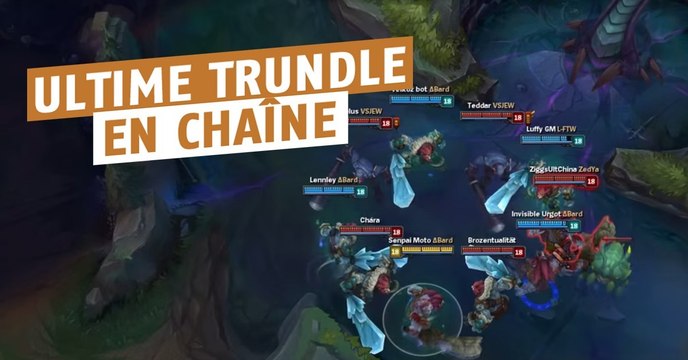 League of Legends : 10 Trundle enchaînent leurs ultimes les uns sur les autres