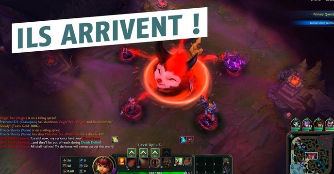 League of Legends : les bots du chaos sont de retour et ils sont encore plus énervés