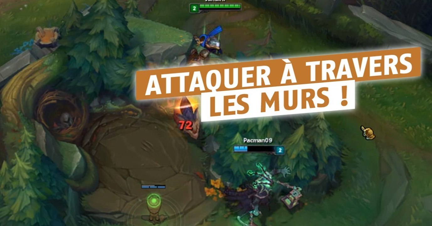 League of Legends : les champions au corps à corps peuvent taper à travers les murs