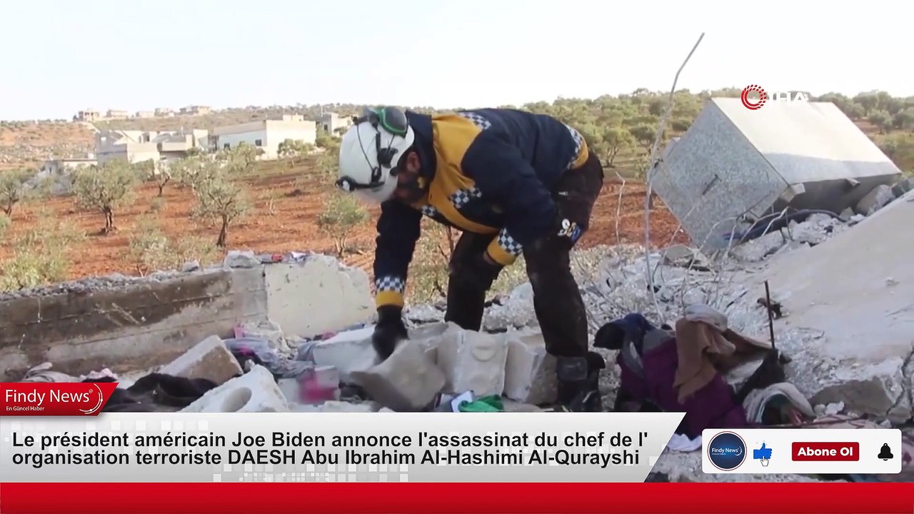 Le président américain Joe Biden annonce l'assassinat du chef de l'organisation terroriste DAESH Abu Ibrahim Al-Hashimi Al-Qurayshi - Biden: “DEAŞ lideri el-Kureyşi öldürüldü”