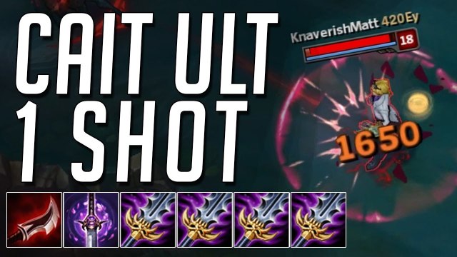 League of Legends : Caitlyn est capable de one shot avec un ultime infligeant 1800 de dégâts