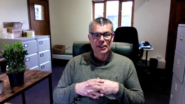 Morris Hankinson, from Hopes Grove Nurseries, compares the appearance of his plants now to how they should really look at this time of year