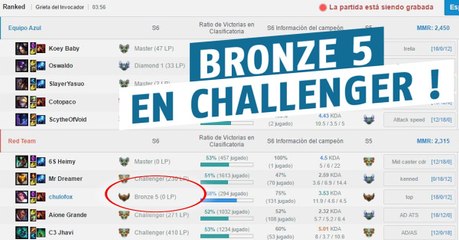 Tải video: League of Legends : on a rencontré un Bronze 5 avec un MMR de challenger