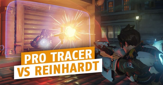 Overwatch : l'équipe pro américaine nous montre comment jouer Tracer contre une team regroupée derrière son Reinhardt