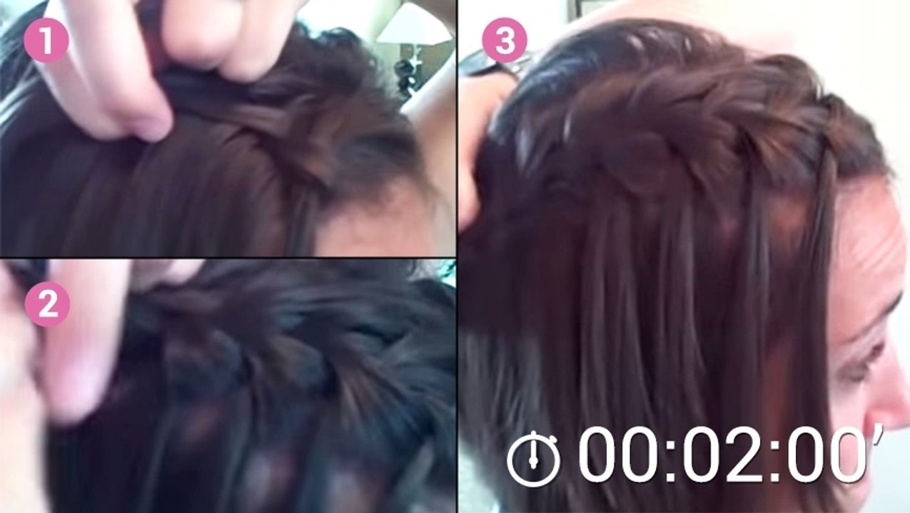 Comment réaliser une tresse cascade ? Même sur cheveux mi-longs, c'est tout à fait possible !