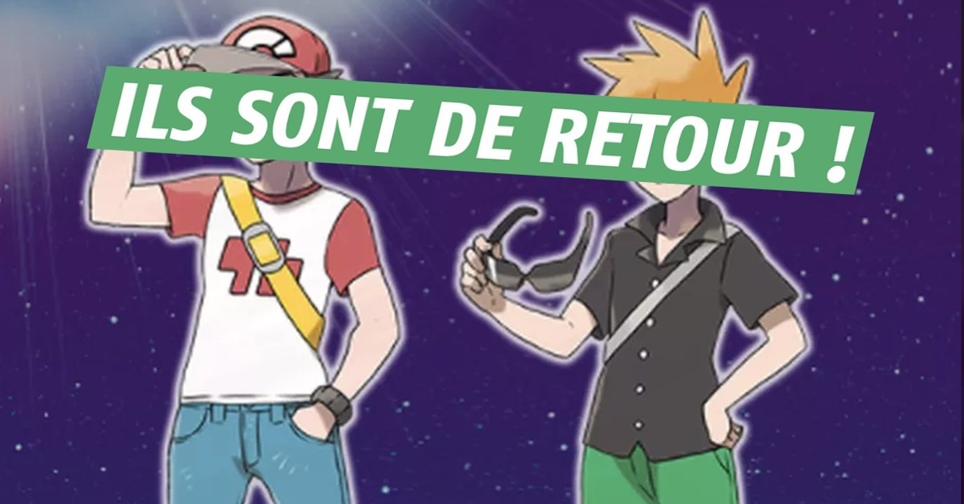 Pokémon Soleil et Lune : Red et Blue font leur grand retour dans le dernier jeu Pokémon