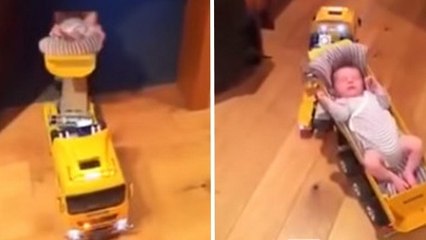 Voilà ce qui arrive quand on laisse un bébé seul avec son papa