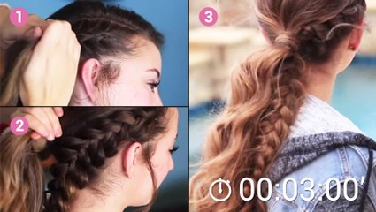 Cette tresse super originale est facile à réaliser. En quelques minutes, c'est fait !