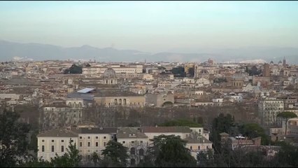 Quirinale, il doppio sorvolo delle Frecce tricolori visto dal Gianicolo