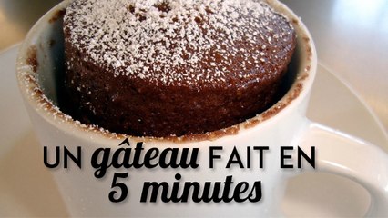 Avec cette recette, vous pouvez faire un gâteau en 5 minutes top chrono !