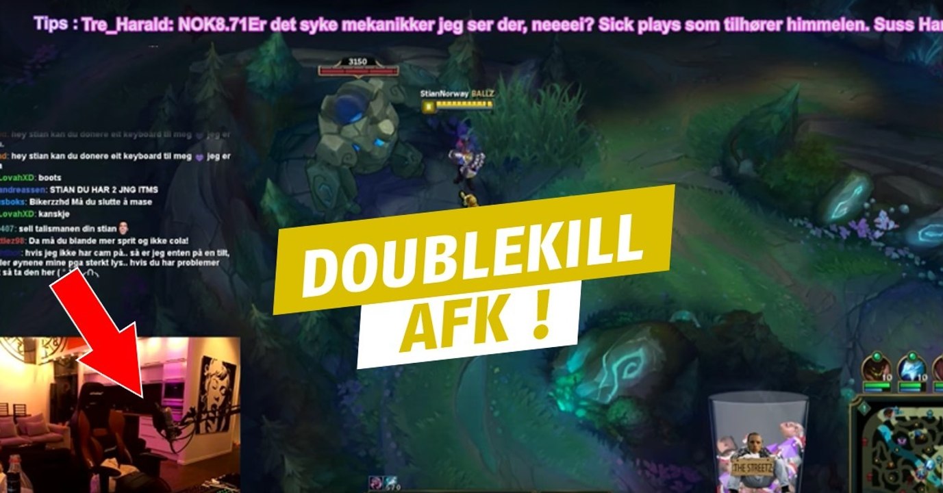 League of Legends : quand t'es afk mais que tu prends quand même un double kill