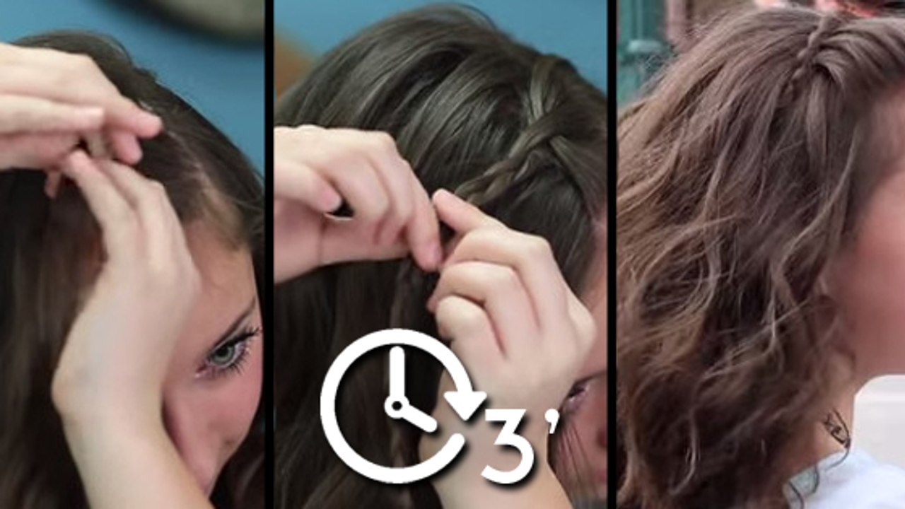 Cette tresse est idéale pour les cheveux mi-longs. Et elle est super simple à faire !
