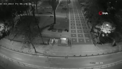 Onur Anıtı'na saldıran şahsın görüntüleri ortaya çıktı