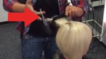 Cette coiffeuse a une technique hallucinante. Elle va vous laisser sans voix !