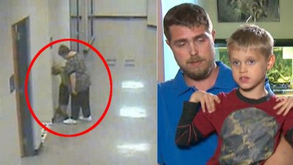 Une caméra de surveillance filme une prof en train de brutaliser un élève de 6 ans