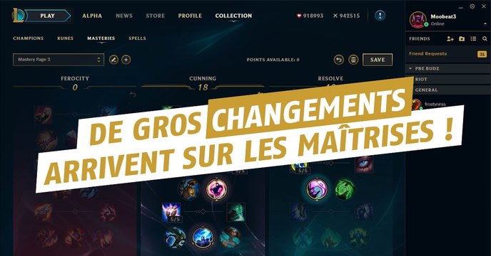 League of Legends : les changements à venir sur les runes et maîtrises
