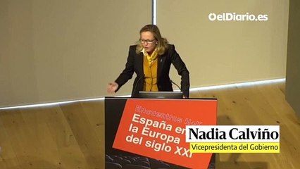 Calviño: "No voy a hacerme otra foto en la que sea la única mujer"