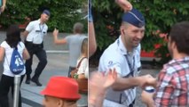 Belgique : un policier se lâche et danse à la fête de son village !