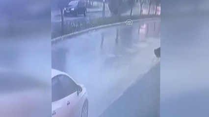 Son dakika haberleri... Alanya'da yaralamalı trafik kazası güvenlik kamerasında