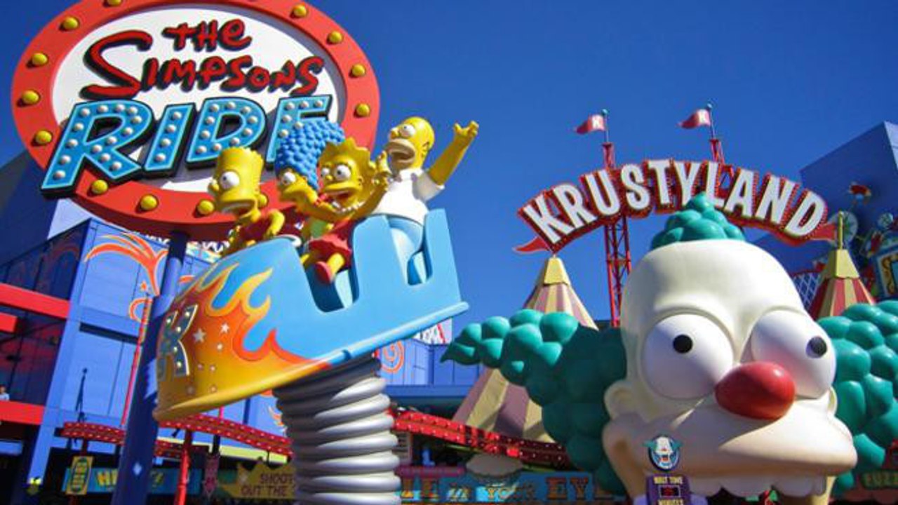 Le parc d'attractions des Simpson vient d'ouvrir ses portes !