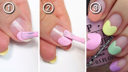 Ce nail art est très romantique. Et il est facile à réaliser !
