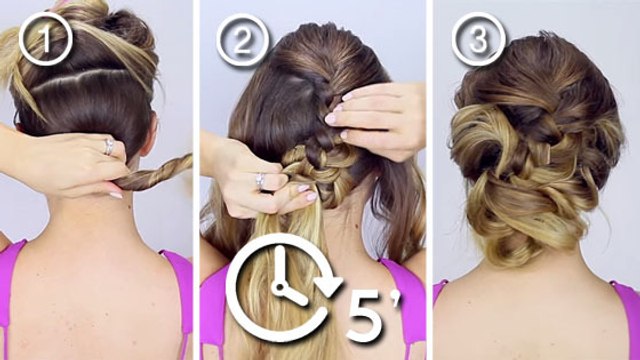 Ce chignon est super simple à faire. En 5 gestes, c'est bon !