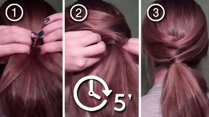 Cette queue de cheval est très élégante. A essayer pour un peu d'originalité !