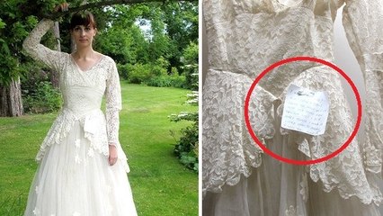 Un homme anonyme fait don de la robe de mariée de sa femme avec un message émouvant