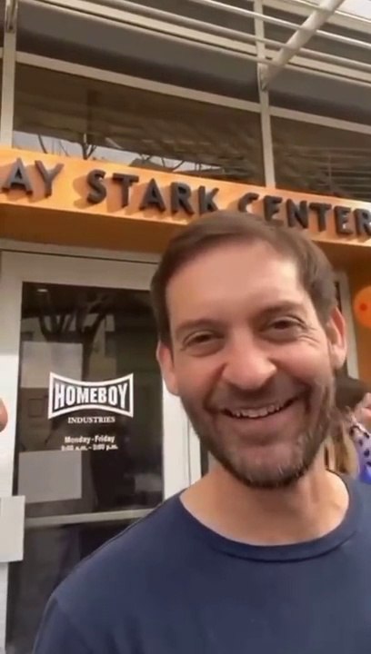 Tobey Maguire Spotted in Los Angeles & Gives Fan A Loving Shout Out!
