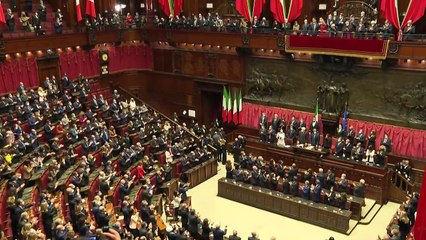 Presidente italiano toma posse no Parlamento