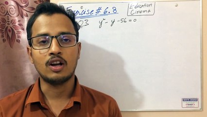 Q#3 of Ex#6.8 _ Algebraic Sentences _ Sindh Board Karachi _ in Hindi_Urdu _  Education Cinema
