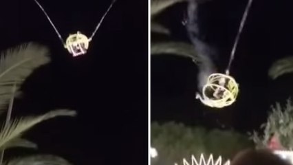 Luna Park : quand l'élastique d'une boule géante craque en plein lancement