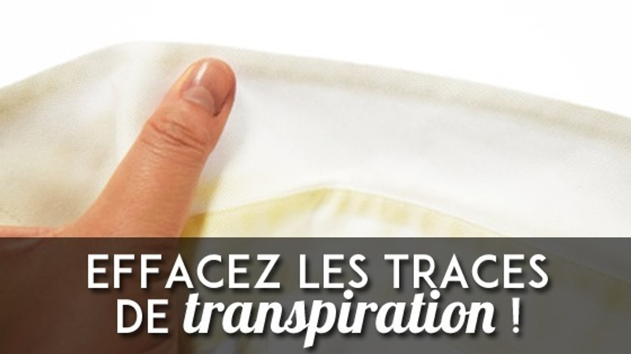 Vos vêtements ont des taches de transpiration disgracieuses ? Voilà comment les retirer !