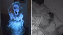 Son petit-ami l'effraye en pleine nuit avec un hologramme de fantôme