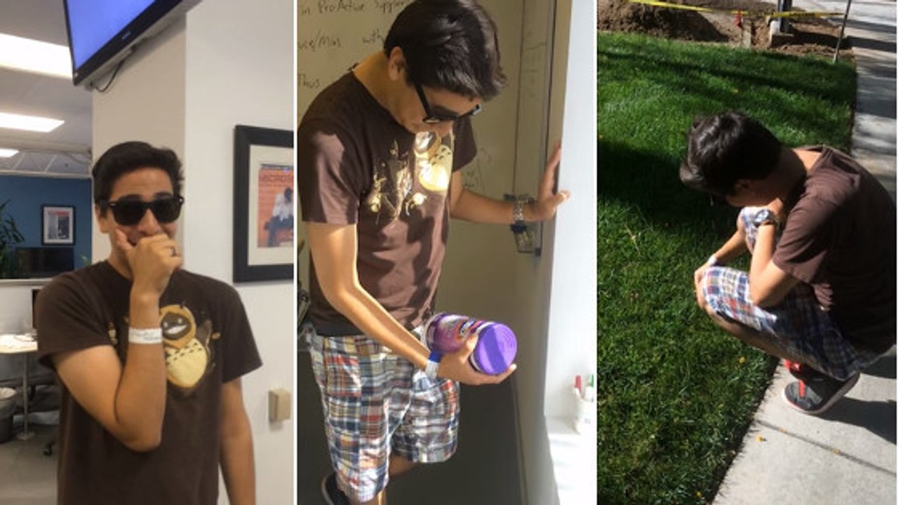 Ce jeune homme daltonien voit pour la première fois des couleurs qu'il ne connaissait pas