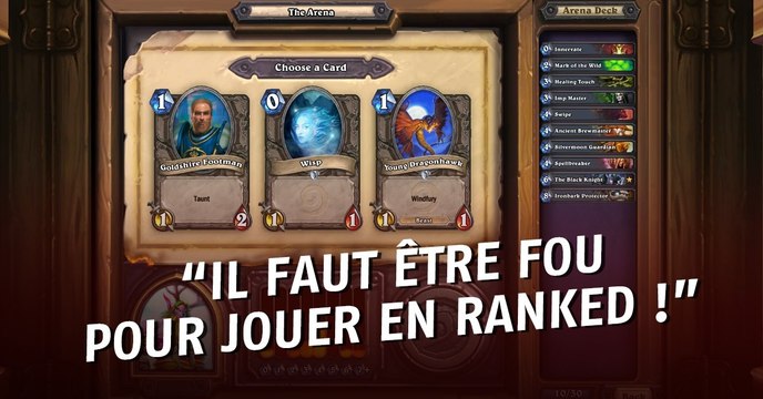 Hearthstone : le meilleur joueur d'arène explique pourquoi il ne joue pas en ranked