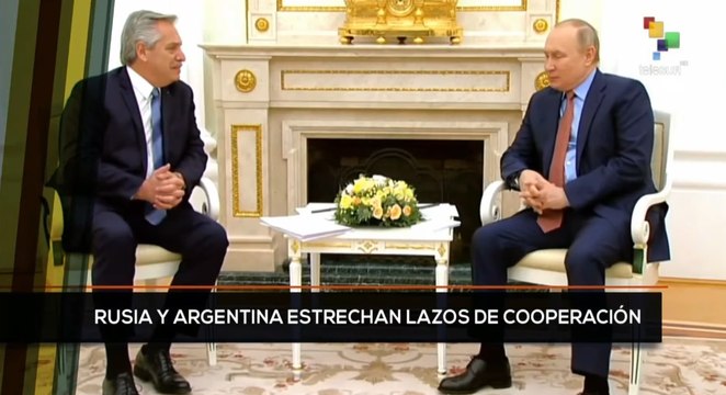 teleSUR Noticias 15:30 03-02: Rusia y Argentina estrechan lazos de cooperación