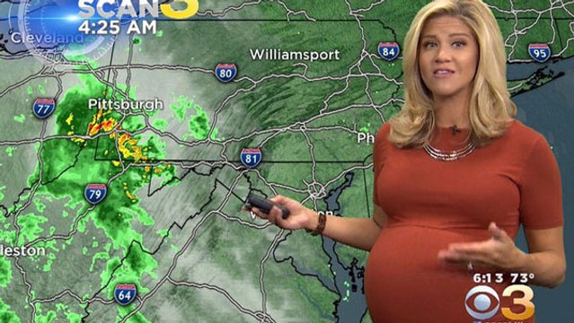 Une Miss Météo enceinte répond aux critiques sur sa grossesse