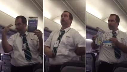 Ce steward offre un show à mourir de rire aux passagers