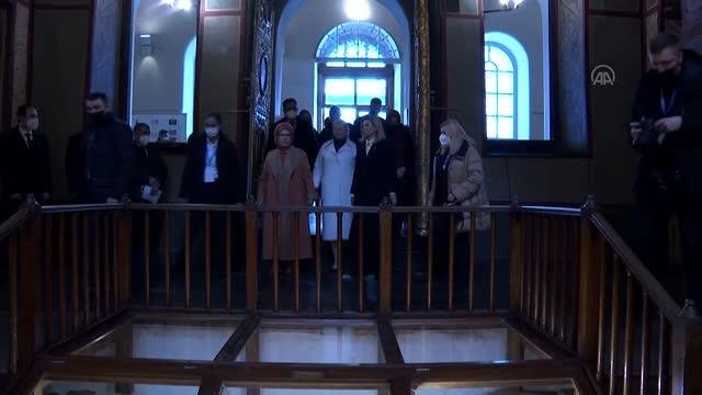 Emine Erdoğan, Aziz Sofya Katedrali'nin Türkçe Sesli Rehber Projesi Açılış Programı'nda konuştu