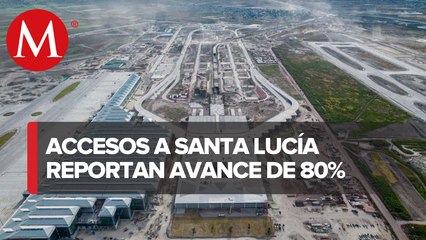 Acceso oriente al aeropuerto de Santa Lucía reporta avance de 80 SICT