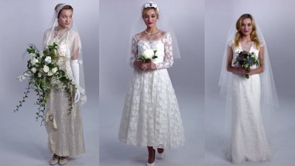 100 ans de robe de mariée résumés en 3 minutes