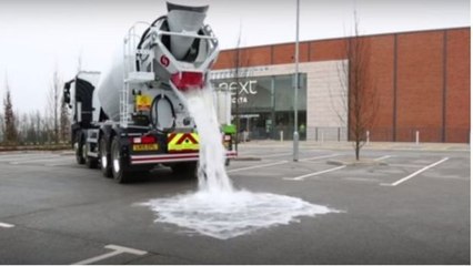 Topmix : le béton qui absorbe l'eau comme une véritable éponge