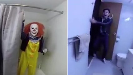 Caméra cachée : elle se déguise en clown pour effrayer son frère, voilà le résultat