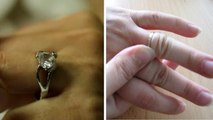 Comment retirer une bague coincée sur le doigt, voici la meilleure méthode au monde