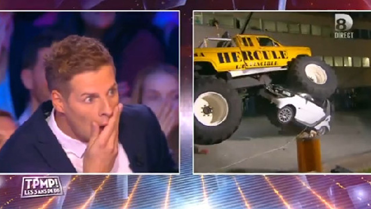 TPMP : la voiture de Matthieu Delormeau écrasée en direct